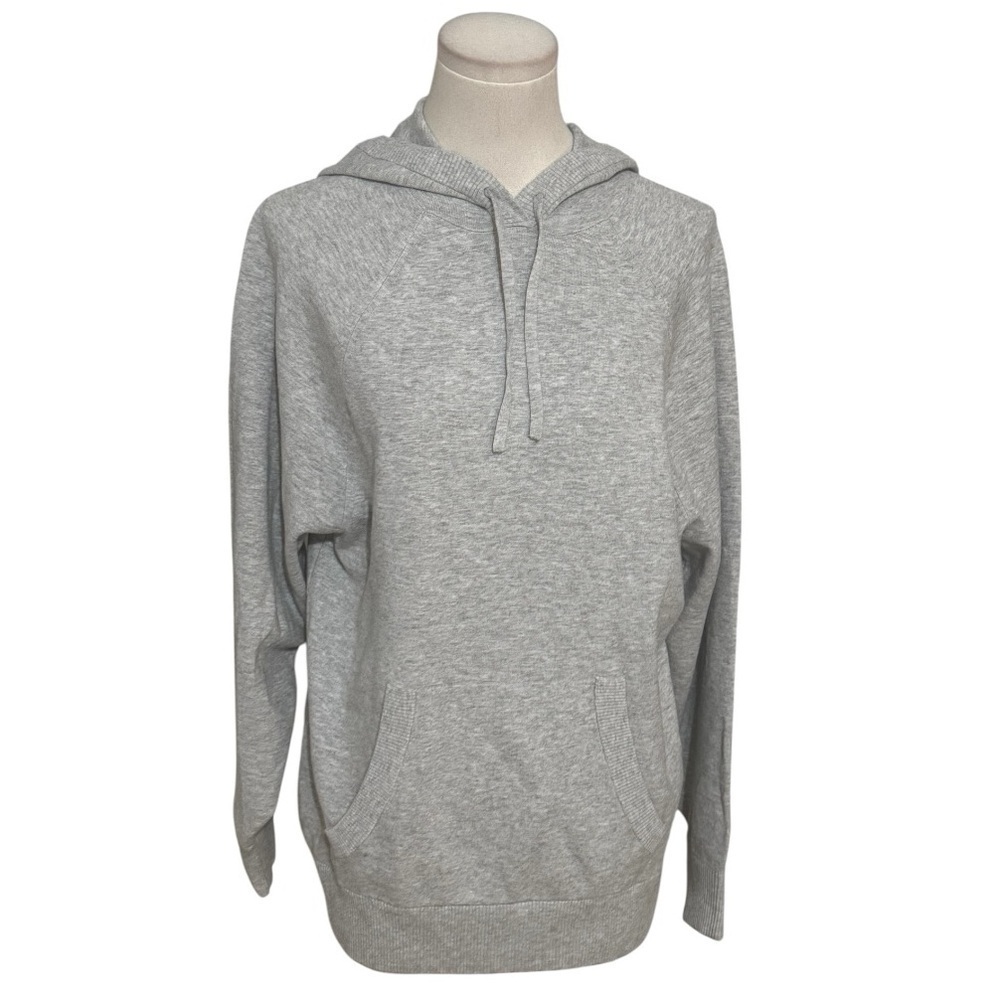 ARITZIA Wilfred Free Hoodie Heather Grey Long Size XS S Oversized Fit Sweatshirt